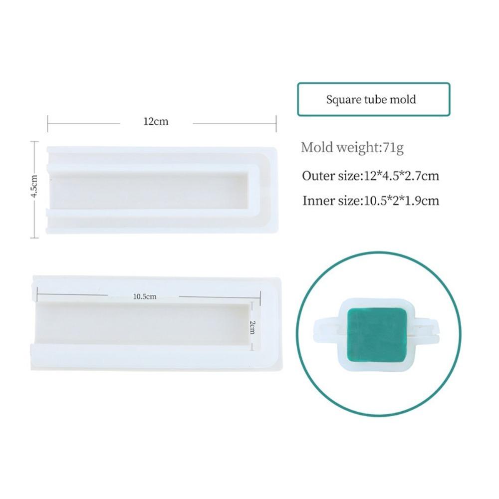 

Long 12cm Silicone Soap Tube Mold Geometric Shape 3D DIY Soap Mold Heart/Moon/Cloud/Round/Square/Plum Resin Candle Mold