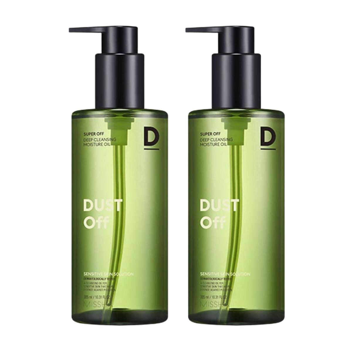 

Missha Super Off Cleansing Oil (Dust Off) Purifying Face Wash for Sensitive Skin 305ml x 2pcs