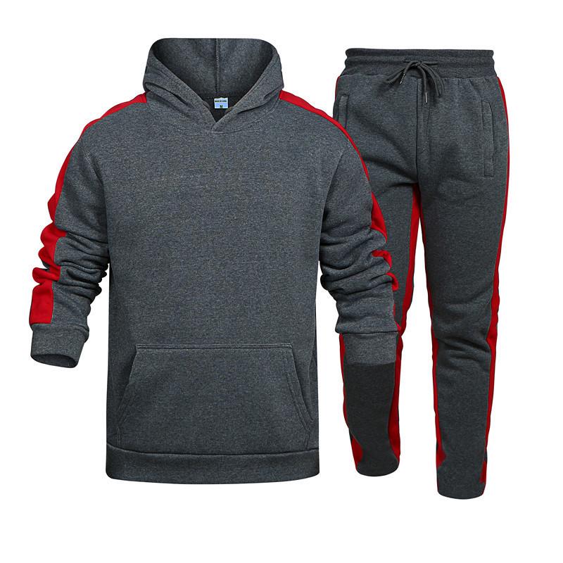

2024 Autumn/Winter Men s Trendy Hooded Sweatshirt & Casual Long Pants Set XXL