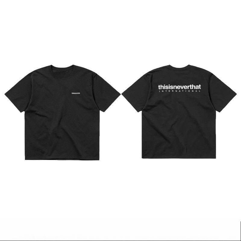 Korean Fashion Brand Thisis Short Neverthat Sleeve TShirt Letter Before And After Print Summer 2026 New Cotton