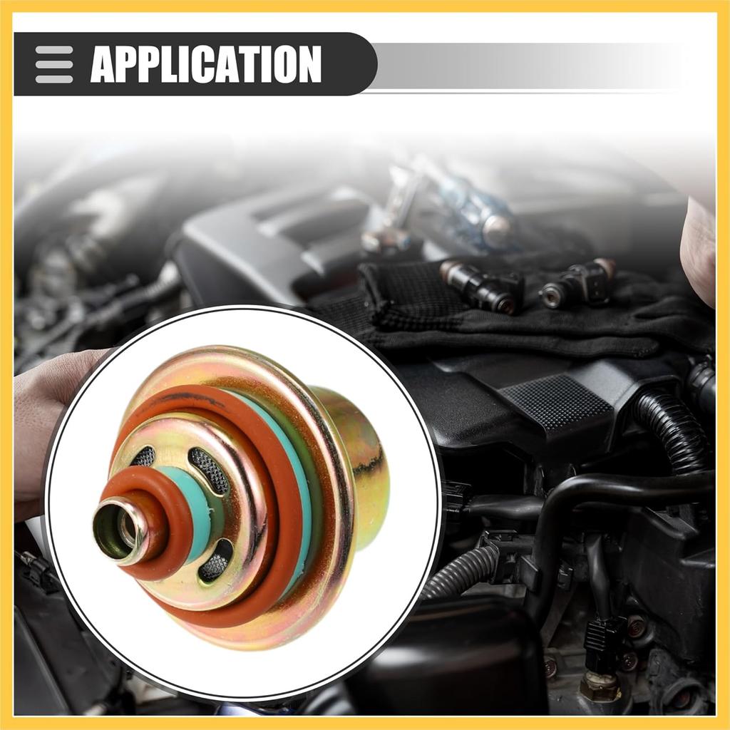 Fuel Injection Pressure Regulator, Fuel Pressure Regulator Gas, for Jeep Wrangler 1991-1995, Metal, with Ring, 12460604, Bronze Tone Auto Replacement