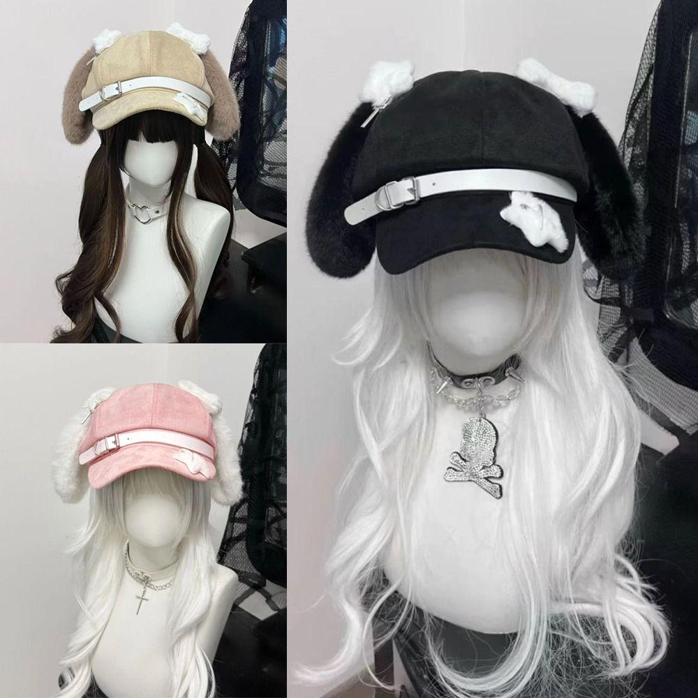 Soft Fabric Newsboy Hat Sweet Style Visors Cap Cute Trendy Headwear  Female Wear