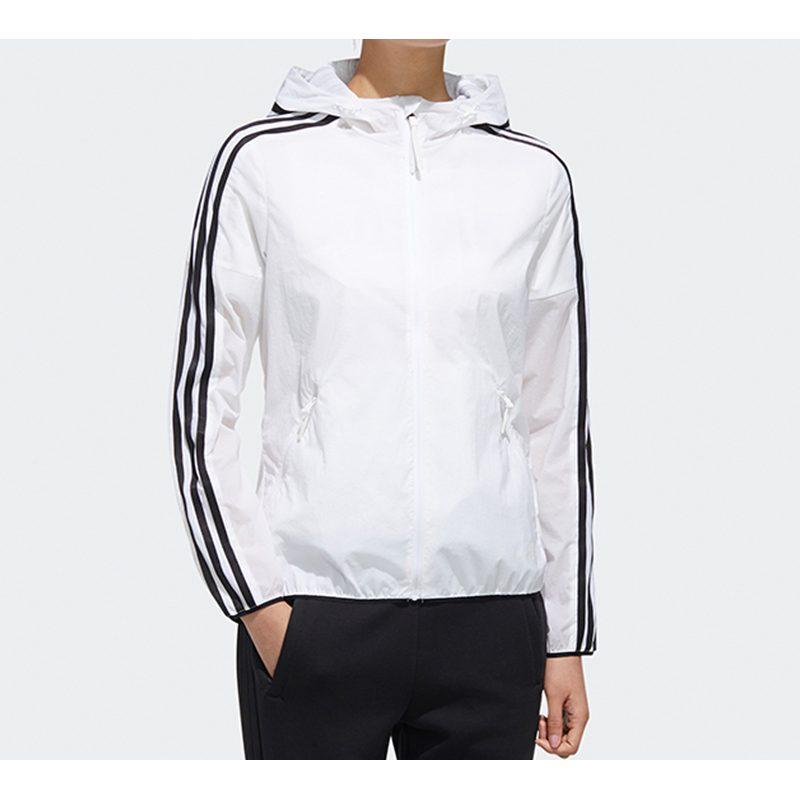 Adidas Jackets Women's White Hooded Moderate Other FT2881