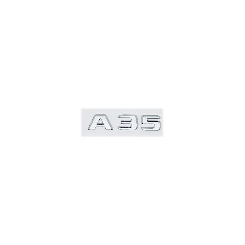 Emblema 3D ABS con letras negras brillantes A35 A45 A45S Turbo 4matic para Mercedes Benz AMG, guardabarros trasero para maletero W176 W177, pegatina con logotipo