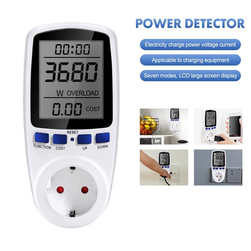 

Digital LCD Wattmeter Power Meter Socket AC 110-220V Consumption Watt Kwh Energy Meter Outlet EU UK US AU Plug Measuring Monitor