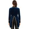 Cappotto da donna in velluto con code di rondine, giacca blazer casual a maniche lunghe con bavero, costume per festa di carnevale, cosplay