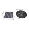 Solar Powered Exhaust Fan 10W Monocrystalline Silicon Solar Panel Round Vent Fan Kit for Pet House Chicken Coop Greenhouse