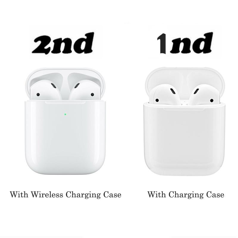 1:1 Refurbished Apple 2nd Generation AirPods Wireless Bluetooth