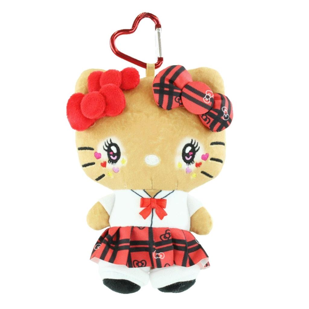 Yasuda Tsusho Hello Kitty Heisei Retro Kogal Serie Maskottchen KT Kogal Maskottchen Beutel SH Beutel, Uniform, Ca.. H15xB19xT5cm,