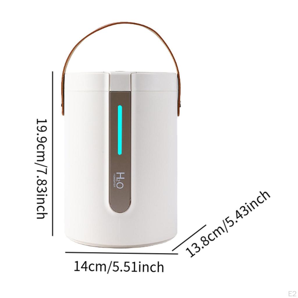 Double Spray Humidifier Personal Desk for NightStand Office Hotel White
