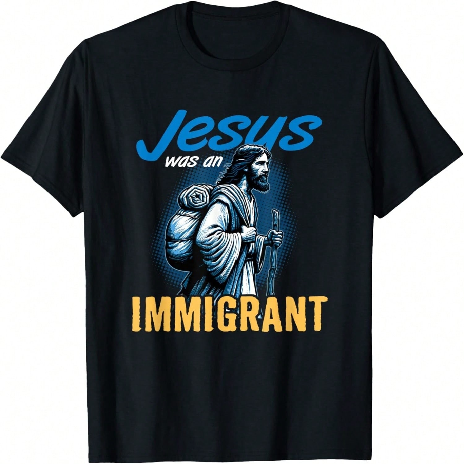 Jesus Riding Dinosaur UFO Alien Cross Religious Retro God T-Shirt S разноцветный