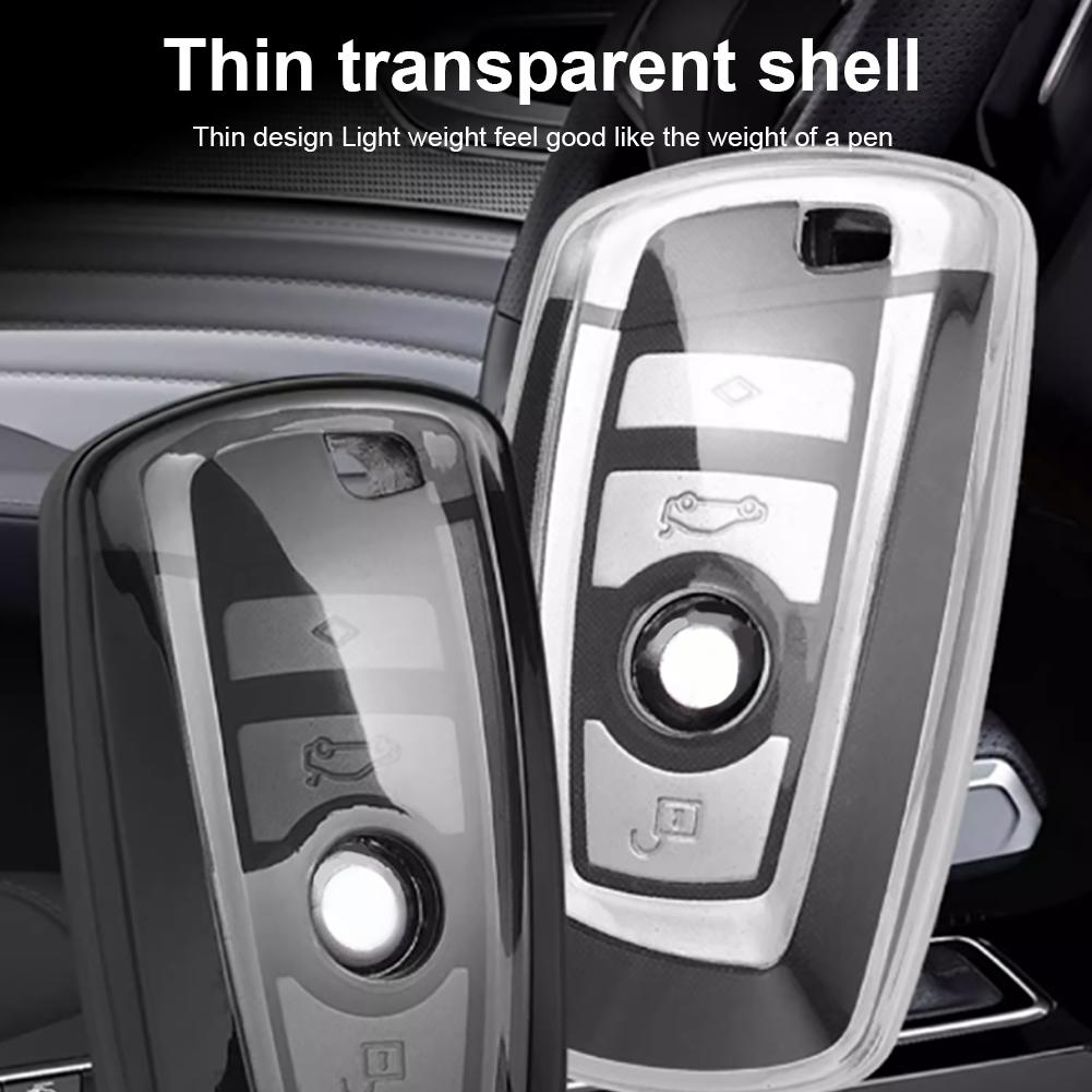 TPU Soft Car Transparent Key Case Remote Control Protect Cover For BMW X3 X4 G02 G05 X5 G07 X7 G30 G12 G11 G32 G31 5 7 Series I8 I12 I15 G01