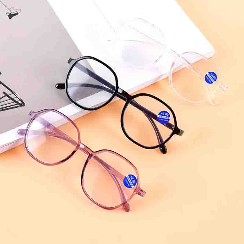 Fashion Reading Glasses Women Girls Presbyopia Glasses +1.0 To +4.0 Blue Light Blocking Eyewear Stylish Frames