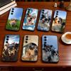 Coole kleine süße Hund Hülle Schwarz Silikon Weich Für Samsung Galaxy A73,A72,A71,A70,A53,A52,A51