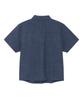 THE COLDEST MOMENT (W) Tcm Mini Logo Textured Half Shirt (Navy)