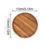 Handmade Candle Plate Fruits Round Wooden Tray DIY Natural Materials Wedding Party Meal Plate Desserts Snacks Sundries Accessories