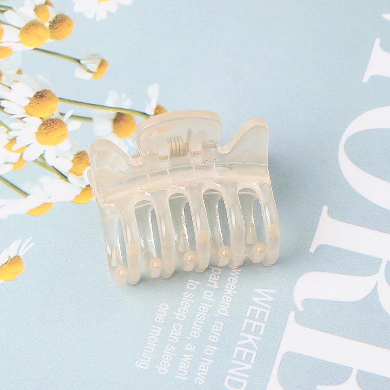 5pcs Mini Hair Claw for High Ponytail, Side Clip with Simple Matte Shine Top Clip for Braided Hair, Trendy Style