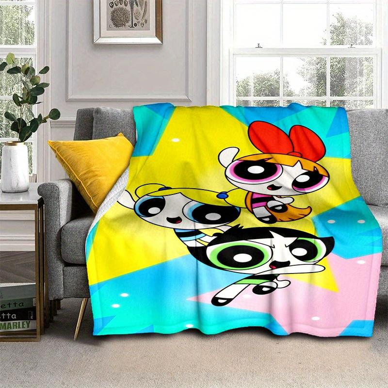 1pcPowerpuff Blanket - Soft and Comfortable for All Seasons - Perfect G