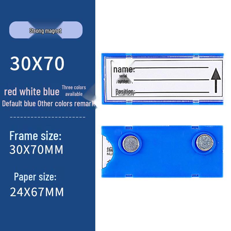 Magnetic Warehouse Shelf Label Holder Strip for Storage Organization