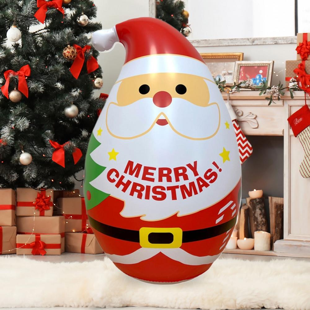 

Надувной стакан Санта-Клауса, рождественский реквизит, гигантский рождественский надувной стакан, игрушка для дома, праздника, вечеринки, украшения красный