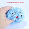 Colorful Balls Cat Toy Pompoms Squeaking Chasing Balls  4" Diameter