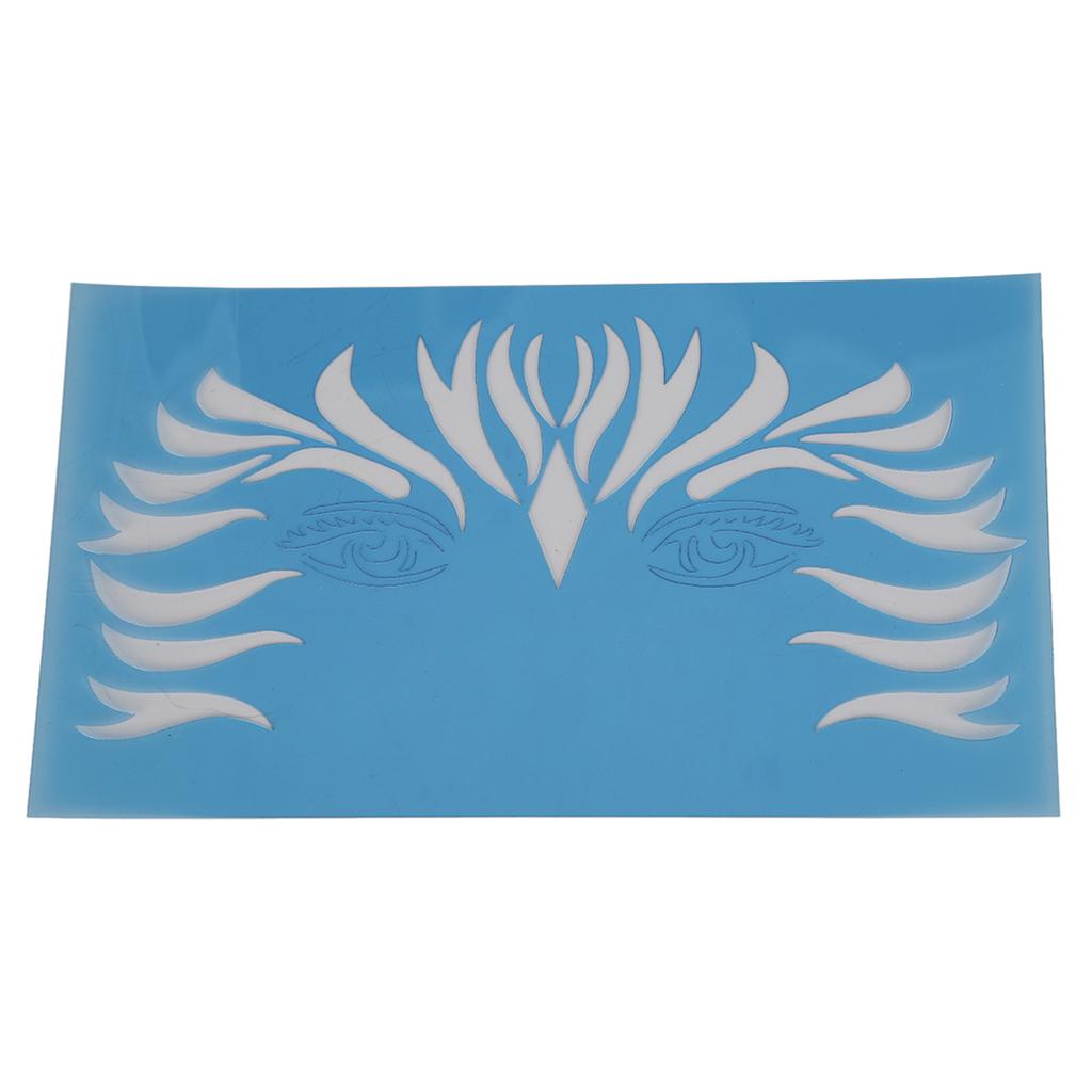 10 Blatt Gesichtsbemalung Schablone PET Feiertag Halloween Make-up Gesichtsbemalung Vorlage für Bühnenauftritt