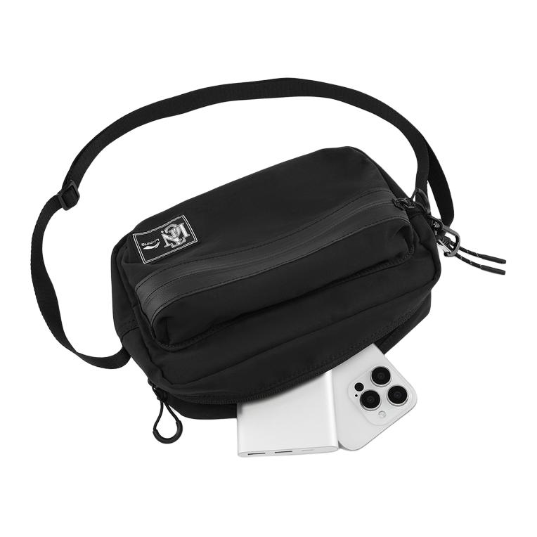 New LiNing Sports Life Collection Polyamide Shoulder Bag, Crossbody Bag Regular Unisex Black ABDV227-1