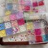 12 Grid Mixed Colorful Mini Heart Nail Jewelry Nail Charms Nail Accessories Nail Art Nail Decoration Diy Nails Parts