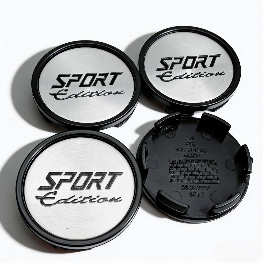

4pcs 58mm 53mm Car Wheel Center Caps With Sport Edition Logo Emblem Badge Wheel Hubcaps Rim Center Dust Cover Hub Accessories Sport Edition Badge&4pcs K58 Wheel Caps