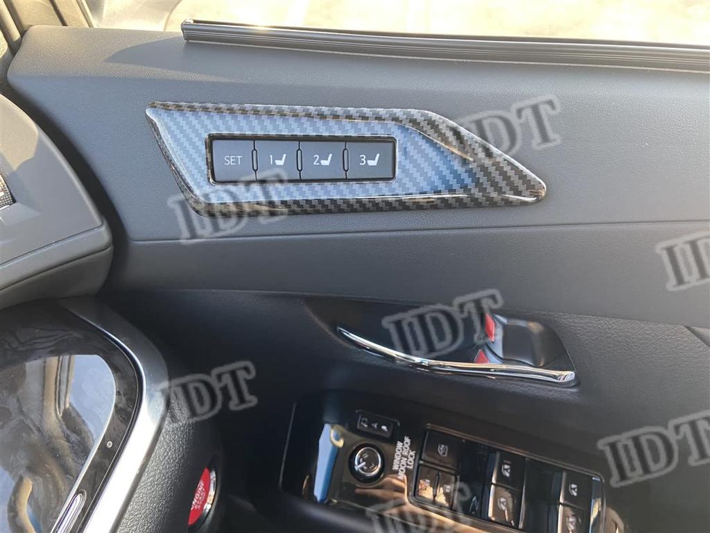 IDT 30 Series Alphard Vellfire Carbon Seat Memory Front Adjustable Switch Cover Interior Panel Interior Customized Parts (Sheet Memory, Carbon)