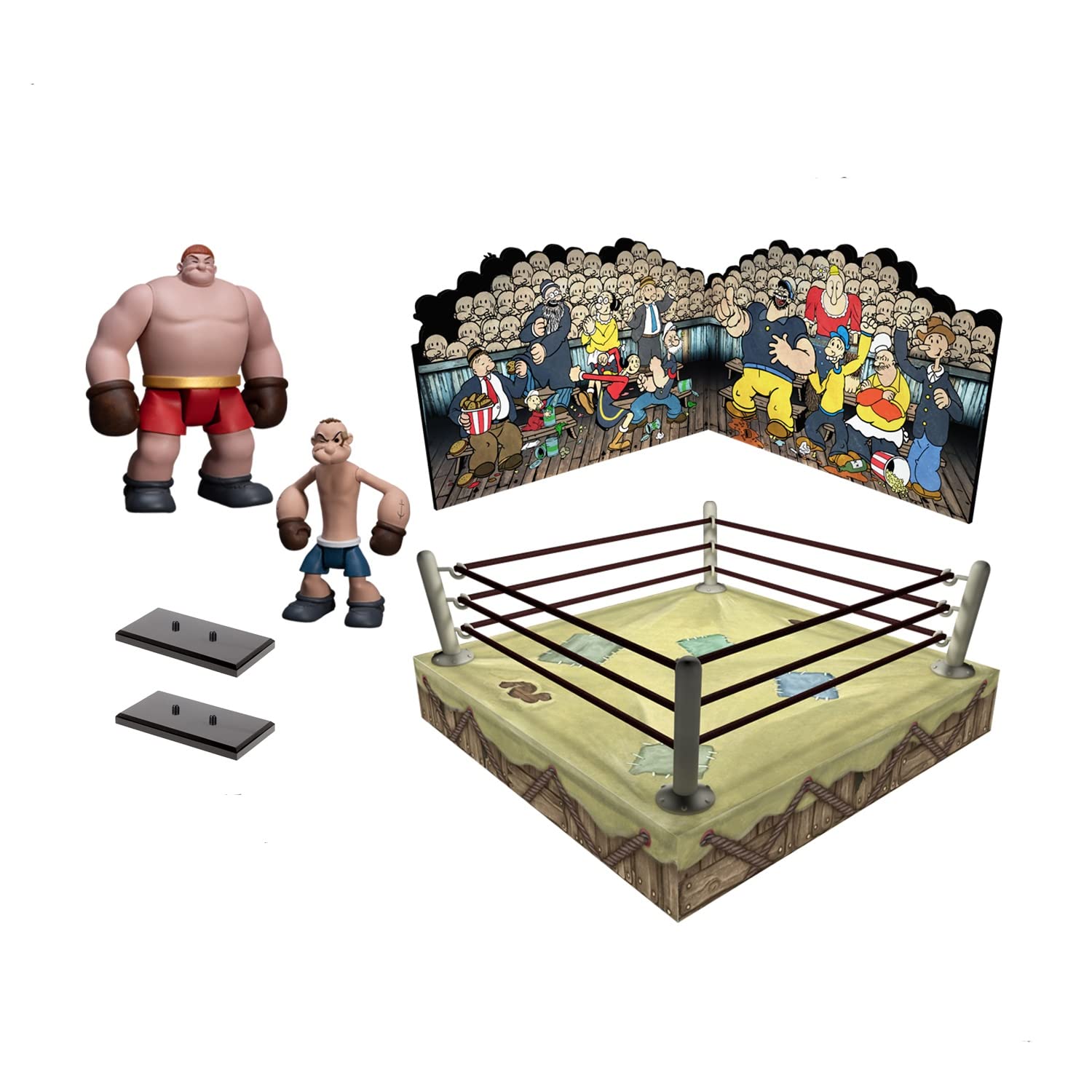 

Popeye & Oxheart 5-Point 3.75-inch Action Figure Set Brown 647375