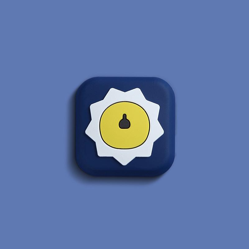 Pad Silikon Stopper Verdickung Wand Schutz Griff Kollision Boden Knopf Tür hinter der Tür Cartoon Saugstopper Bump Aufkleber Tassentür