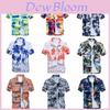 Camicia da Uomo Floreale a Maniche Corte di Qualità Premium con Design Hawaiano Senza Tempo