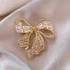 1pc Delicate Bow Brooch for Women Men Fashion Rhinestone Bowknot Brooches Pins Jewelry Accessories Party Gifts