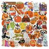 Samolepka Netopýr 50 ks Halloweenské Samolepky, Gotický Styl Voděodolné Strašidelná Dýně Odolná Nálepka Duch Čarodějnice Sváteční Dárky pro Děti Teenagery Dospělé