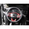 Steering Wheel Switch Button Trim 1* For Ford Explorer -23 Red Carbon Fiber