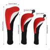 3 Golf Club Covers with Interchangeable Number Tags for Outdoor Use
