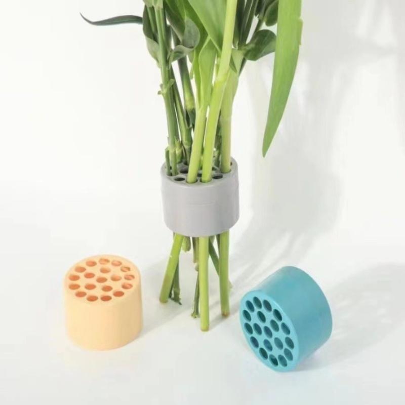 2Pcs Reusable 4-color Matching Flower Stem Holder, Spiral Flower Stem Rack
