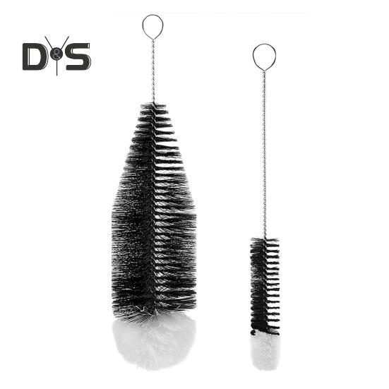 1/2 Stück Reinigungsbürste für Sodaflaschen mit sanften Borsten, leicht zu reinigende Edelstahlstange, Reinigungsbürste für Weingläser, Spülmaschinen