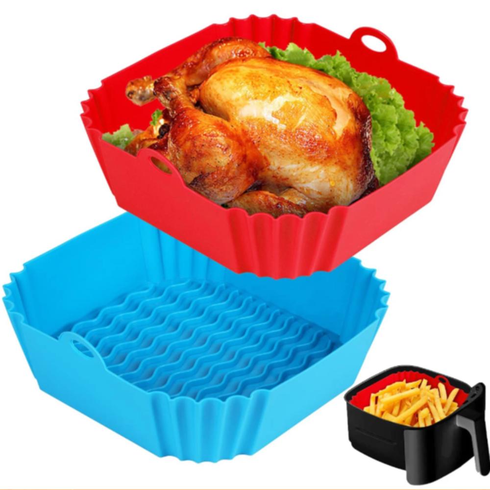 Soft Silicone Air Fryer Liners Mould Liners Baking Basket New Pizza Plate for Air Fryer