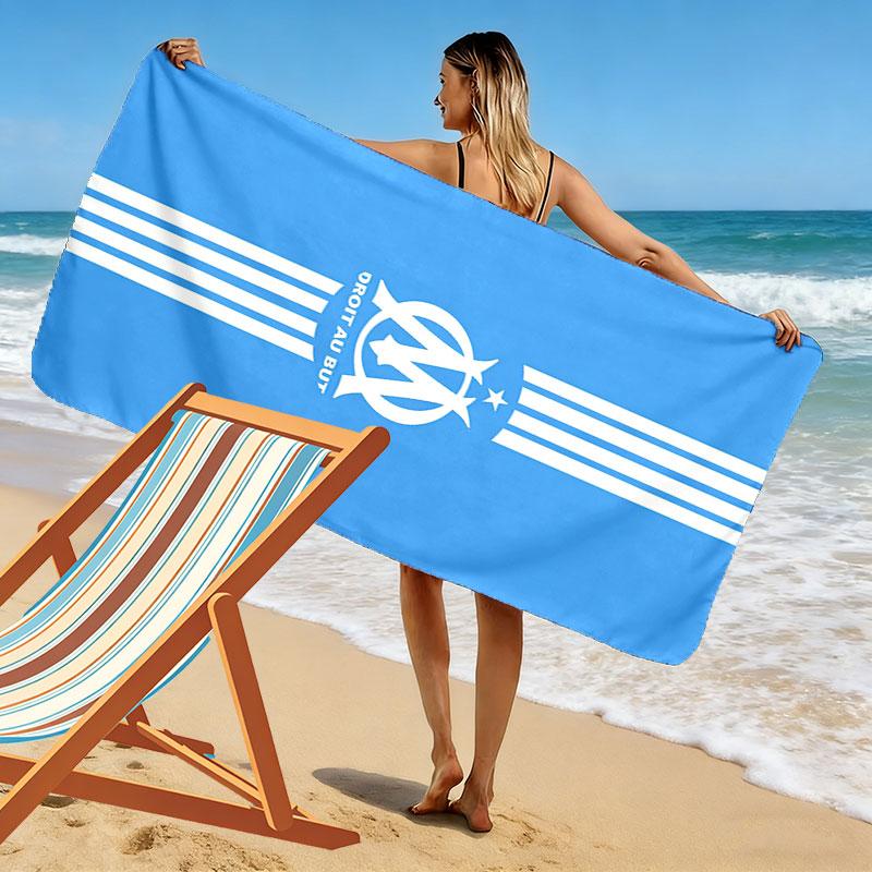 l'OM Logo Print Beach Towel, Large Soft Quick Dry Towel for Beach Camping Swimming