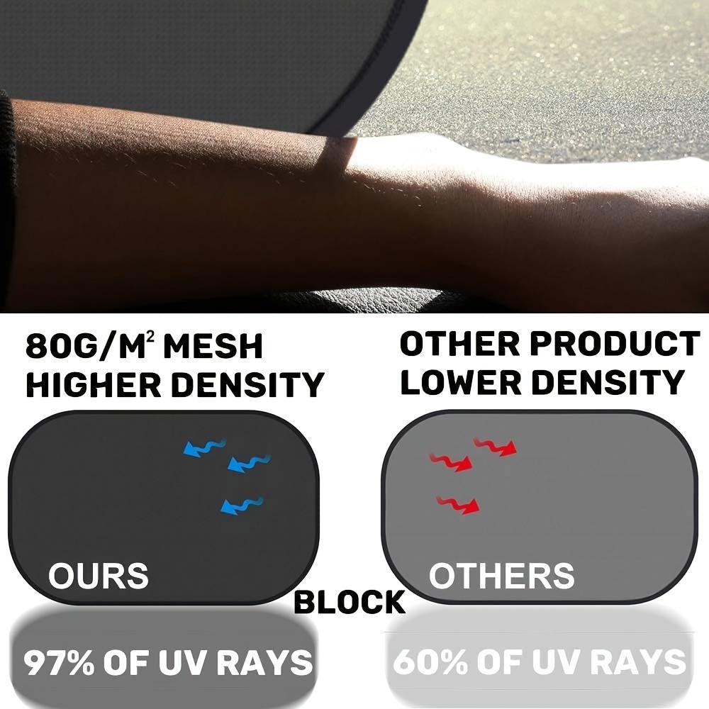 2-piece Cartoon Animal Car Sunshade, 20x12 Inches, Black PVC, UV Resistant, Self-adhesive, Equipped with 8 Suction Cups