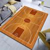 Teppich mit Holzbasketballfeld-Druck für Schlafzimmer, Wohnzimmer, Bettseite, Sofa, Bodenmatte, moderne Heimdekoration, Bereichsteppich, maschinenwaschbar