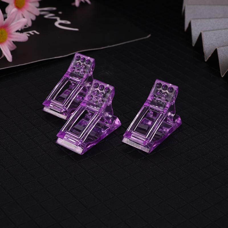 Crystal Clear Nail Shaping Clips for Gel Extension and Art