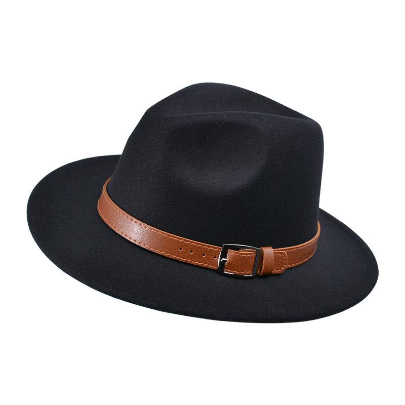 

8444 Big Eaves Outdoor Sunshade Jazz Hat Western Cowboy Hat Men s British Gentleman s Top Hat