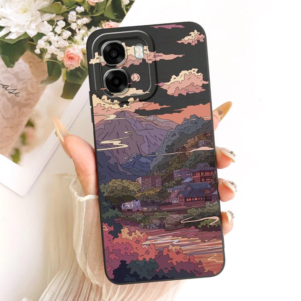 For Oppo A6 4G CPH2817 Casing For Oppo A6 5G Cover Luxury Fashion Cute Funny Painted Silicone Case For Oppo A6 CPH2831 PLT120