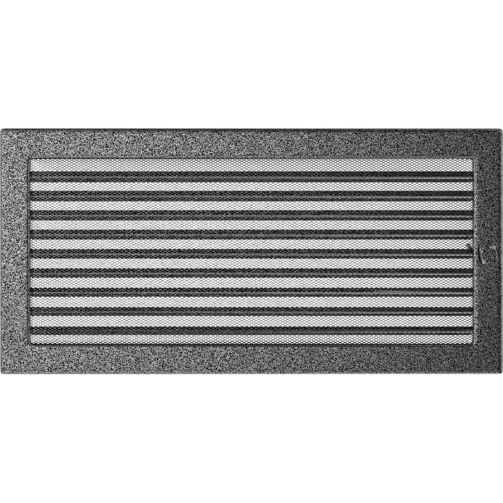 Vent Cover 22x45 black and silver with blinds