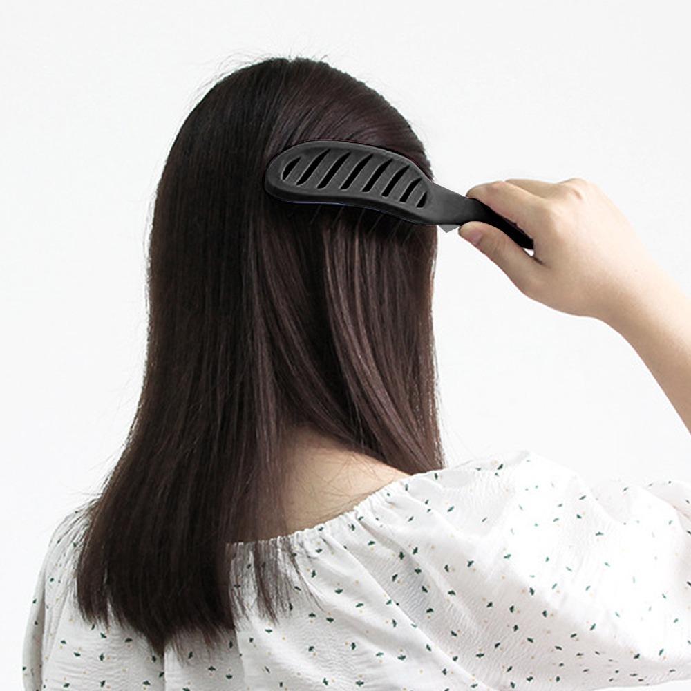 

Professional Meniscus Hair Comb Nylon Bristles Detangling Brush Curved Vent Brush Daily Use