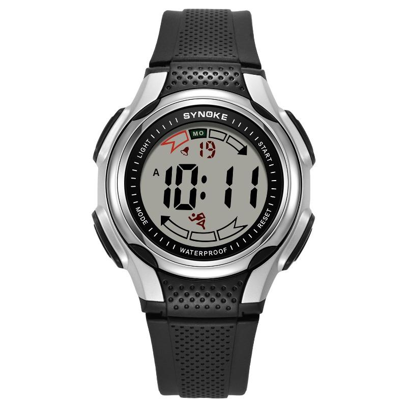 Top Brand New Men's Sports Electronic Watch Student Multifunctional Waterproof Luminous Alarm Date Seismic Fall-Resistant Watch