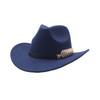 Autumn and winter woolen top hat, fish bone accessories, retro men's and women's hats, gentlemen's jazz curved brim felt hats